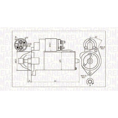 Startér MAGNETI MARELLI 063720624010