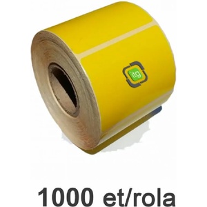 ZINTA Самозалепващи TTH етикети ZINTA, жълти, 58x43mm, Top Thermal, 1000 ет. / ролка (58X43X1000-TTH-YELLOW)