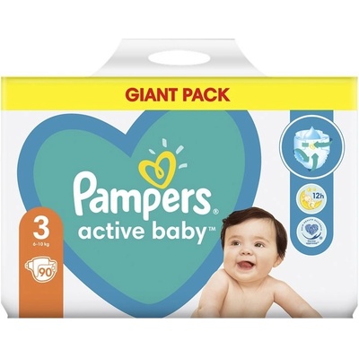 Pampers Active Baby-Dry 3 90 ks