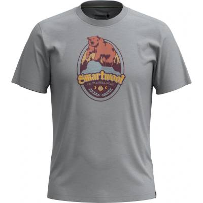 Smartwool Мъжка тениска Bear Attack Graphic Short Sleeve Tee Sli Everyday LIGHT GRAY HEATHER - XL (SW002472545)