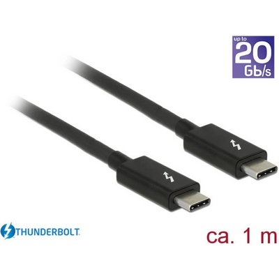 Delock 84845 (20 Gb/s) USB-C™ kabel samec > samec pacivní, 5 A, 1m, černý