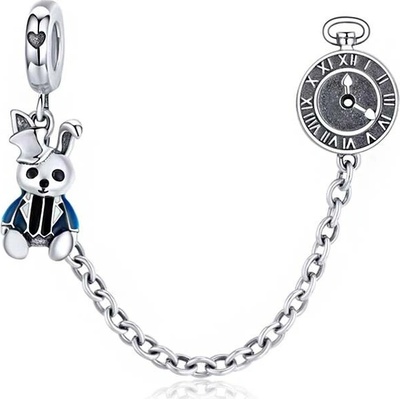 P&J Jewellery Stříbrný Bezpečnostní řetízek Pan králíček SSB10