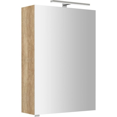 RIWA galerka s LED osvětlením, 50x70x17cm, dub alabama