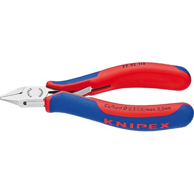 KNIPEX Kleště boční štípací pro elektroniku 115 mm, špičaté ploché čelisti, knipex 7752115