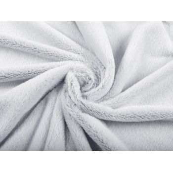 Plyš/umelá kožušina PL-002 Svetlo sivý melír - šírka 150 cm