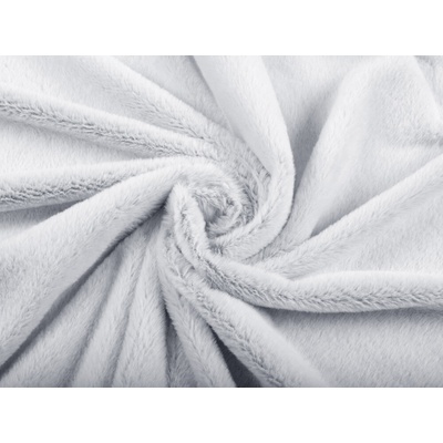 Plyš/umelá kožušina PL-002 Svetlo sivý melír - šírka 150 cm