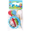 Ostatné spoločenské hry Teddies Hra házecí kroužky a kolíky - 22 cm