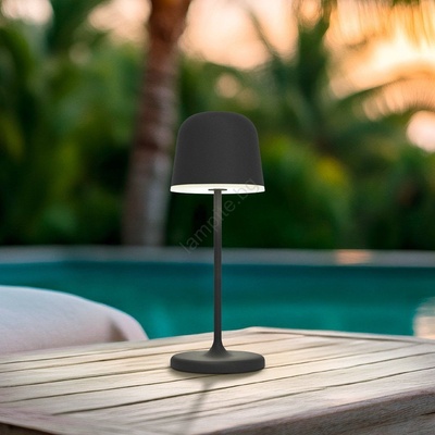 EGLO 901877 - LED димируема външна презареждаема настолна лампа MANNERA-S LED/1, 8W/5V IP54 черна (EG901877)