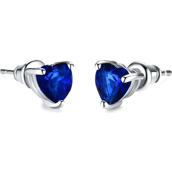 HARAHU Обеци Small Hearts - Синя KP29322 (29322)