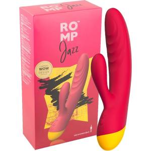 ROMP Jazz - вибратор с клиторен и G-точка стимулатор - водоустойчив, розов