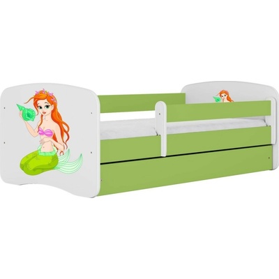 Kocot kids Babydreams morská panna zelená se šuplíkys matrací
