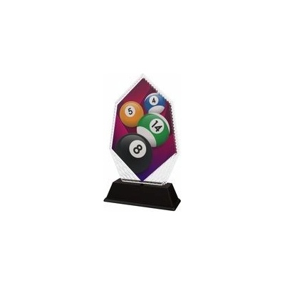 Poháry Bauer Akrylátová trofej PYR001M13 Billiard