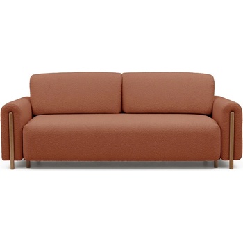 Eltap Теракотен разтегателен диван с място за съхранение от букле 244 cm Arcadova - ELTAP (SO-ARC-OA-30JAF)