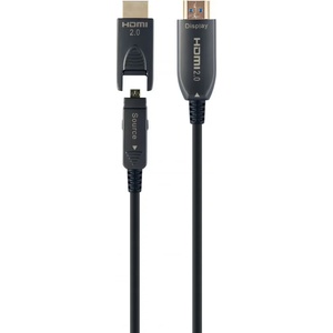 Gembird CCBP-HDMID-AOC-50M AOC Високоскоростен HDMI D-A кабел с Ethernet AOC Premium Series 50 м черен (CCBP-HDMID-AOC-50M)