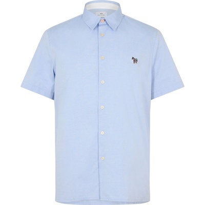 PS Paul Smith Риза PS Paul Smith Men's Short-Sleeve Plain Shirt - Navy 44