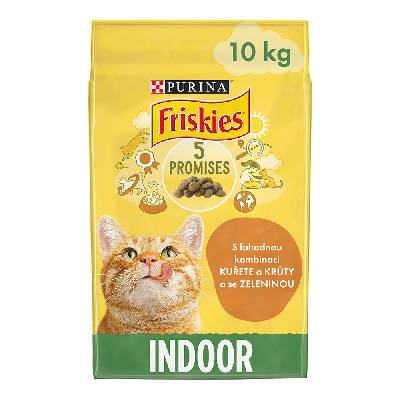 Friskies Indoor Cats s kuraťom a zeleninou 10 kg