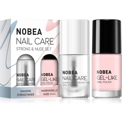 NOBEA Nail Care Strong & Nude Set комплект лак за нокти