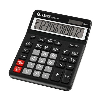 Eleven Kalkulačka CDC-120-BK, čierna