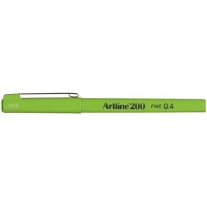Artline Fineliner 200 Фин 0.4 лайм зелено (EK-200 YE.GREEN)