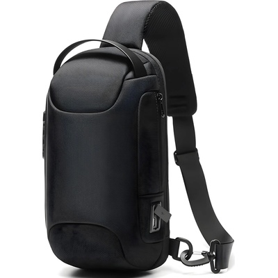 HARAHU Чантичка за кръст с usb зареждане is-36230 - черна kp36230 (is-36230)