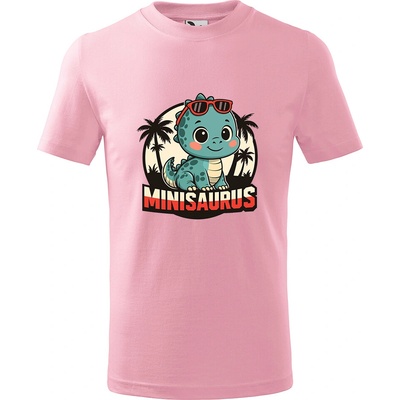 Handel detské tričko Minisaurus ružová