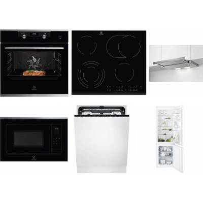 Set Electrolux KODEC75X2 + EHF6547FXK + LFP326S + LMS4253TMX + EEM69410L + ENT6TF18S