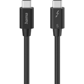 Hama Кабел "USB-C" Thunderbolt-5, 80 Gbit/s, 5A, 240W, Ultra-HD 8K, 1.00 m (HAMA-200796)