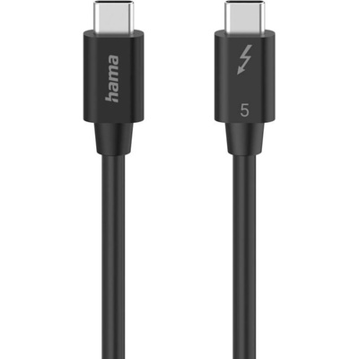 Hama Кабел "USB-C" Thunderbolt-5, 80 Gbit/s, 5A, 240W, Ultra-HD 8K, 1.00 m (HAMA-200796)