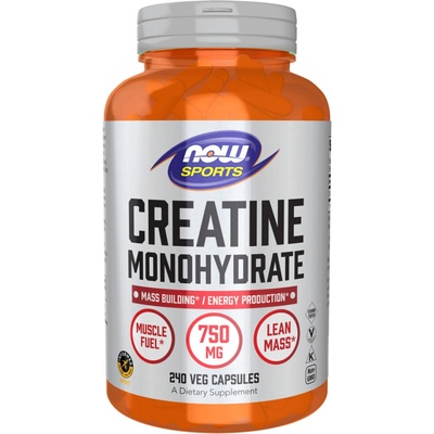 Now Foods Creatine Monohydrate 750 240 kapslí