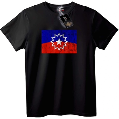 NOONEBRAND Тениска Патриотичен флаг - L, White
