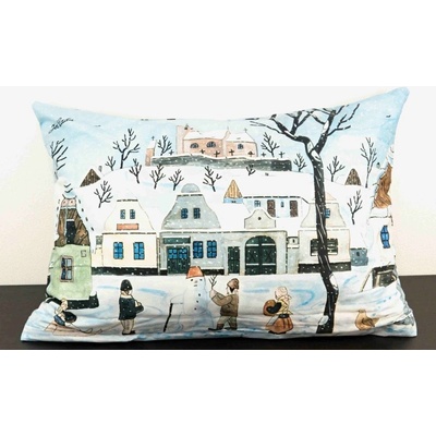 Galanteria Eshop so zipsom Josef Lada Snehuliak na návsi 33 x 50 cm