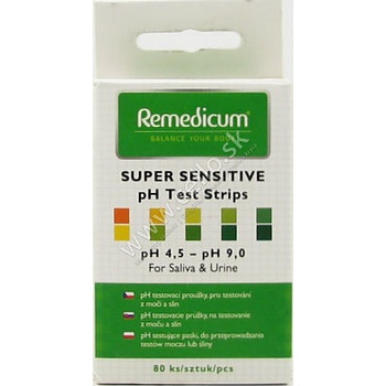 Remedicum pH testovacie prúžky 80 ks