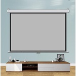 Estillo Екран за стена 240x240 см, бял, черна рамка, 11кг (EST-SCREEN-ROLLER-240) - ezona Прожекционни екрани