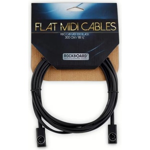 RockBoard Flat MIDI 3 m MIDI кабел (RBO CAB MIDI 300 BK)