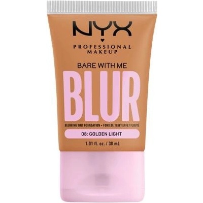 NYX Professional Makeup Bare With Me Blur Tint hydratačný make-up 08 Golden Light 30 ml