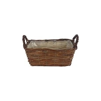 Morex Kvetináč prútie prírodný, hnedý 24 x 15 x 10 cm