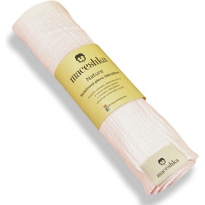 Maceshka Mušelínová plena Maceshka NatureRose Blush 100 x 100 cm