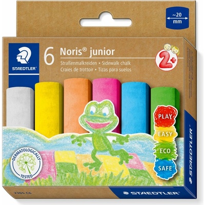 Staedtler křídy na chodníky Noris Junior 2365 6 barev jumbo