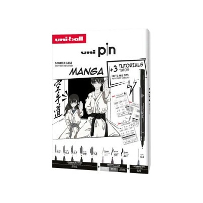 UNI PIN sada popisovačů - edice Manga (8ks)
