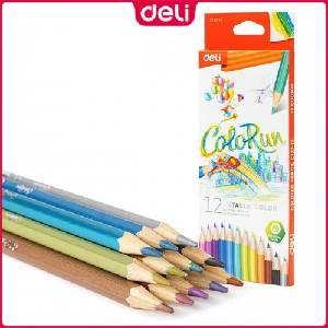 Deli Моливи цветни металически ColoRun Deli 12 цвята