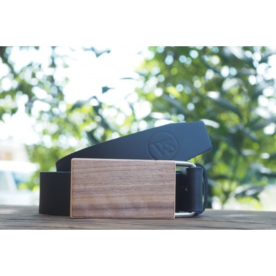 Wood Style opasek Hranatý Ořech americký černá