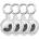Tech-Protect Калъф Tech-Protect Icon от 4 пакета за Apple AirTag - прозрачен (5906302360765)