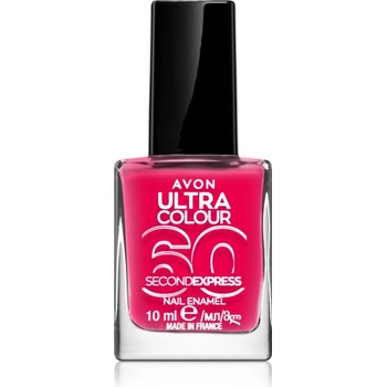 Avon Ultra Colour 60 Second Express бързозасъхващ лак за нокти цвят Fun N Fuchsia 10ml
