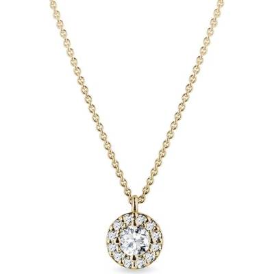 Klenota Minimalistický s diamanty ve zlatě k0153063