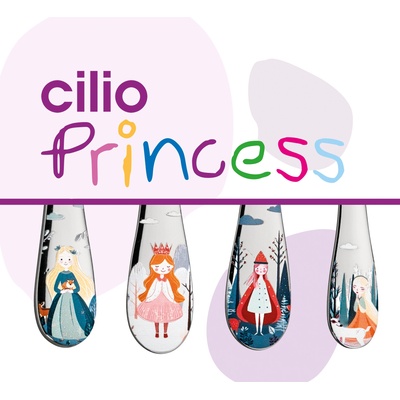 Cilio Dětský příbor Princess 4 ks