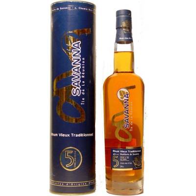 Savanna 5y Vieux Traditionnel 43% 0,7 l (tuba)