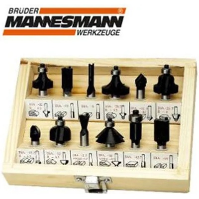 Brüder Mannesmann Комплект накрайници за оберфреза 12 бр (m 545-012)