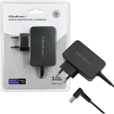 Qoltec 51033 захранващ адаптер/инвертор за вътрешен 45 W черен (51033)
