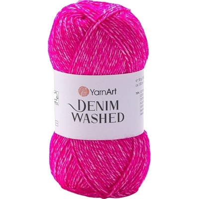 YARNART Denim Washed 903 Fuchsia Плетива прежда (Denim Washed 903)