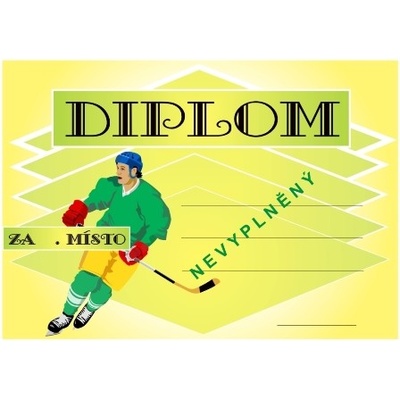 VIZINGR Hokej diplom A4 č.6